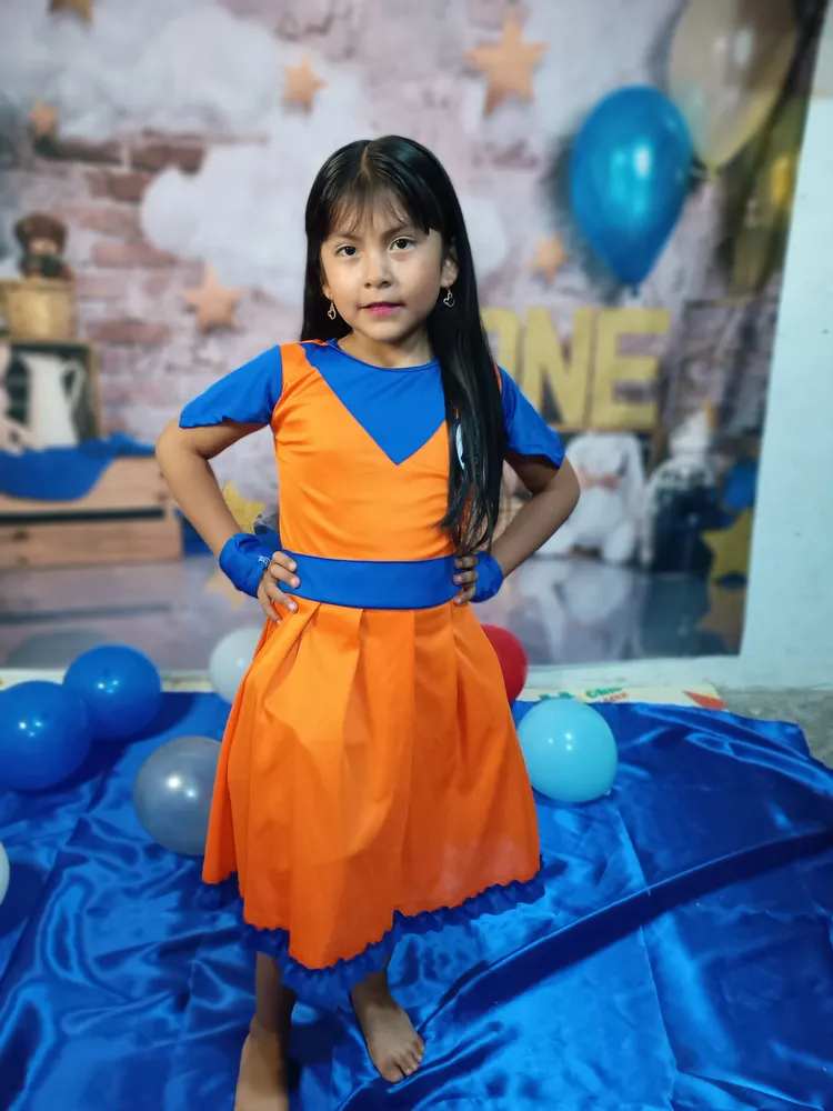 Traje saiyajin para niña new arrivals