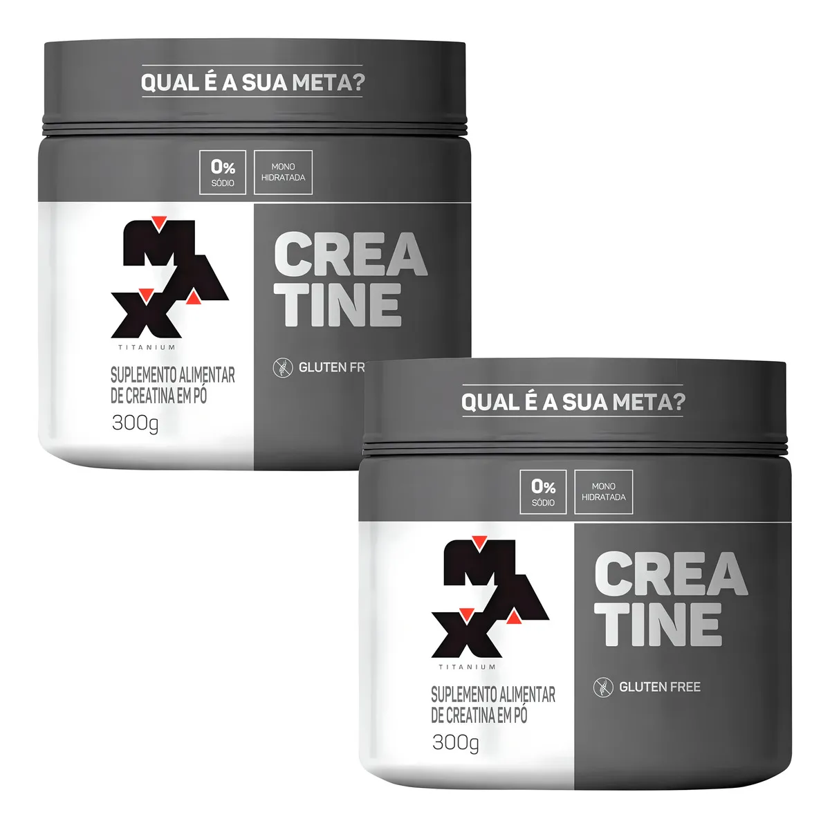 Kit 2x Creatina 300g Max Titanium Monohidratada em Pó Sem Sabor - Vista 6
