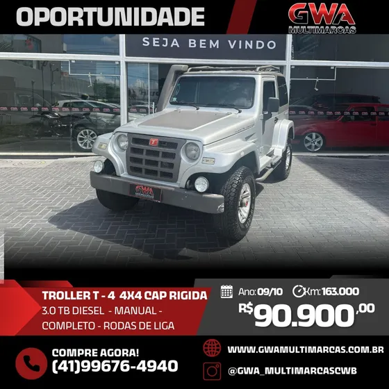 Troller T-4 4x4 3.0 Tb Int. Cap. Rígida Diesel