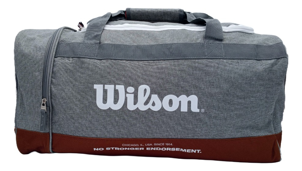 Bolso De Viaje 40L Wilson Hamburgo (Gris) Wilson Papeleta x 1 