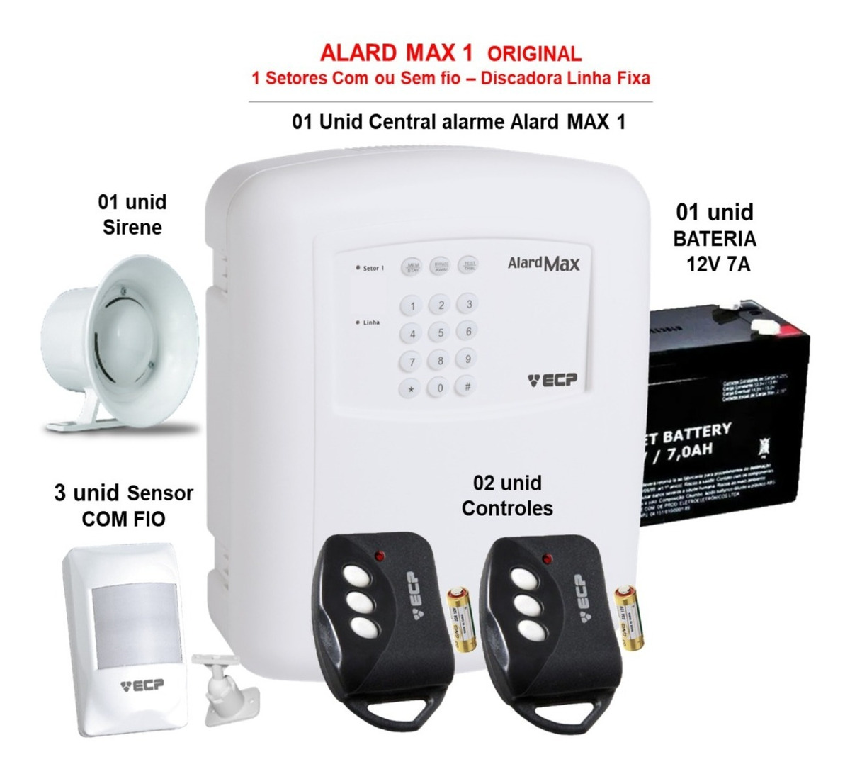 alard max configurar controle