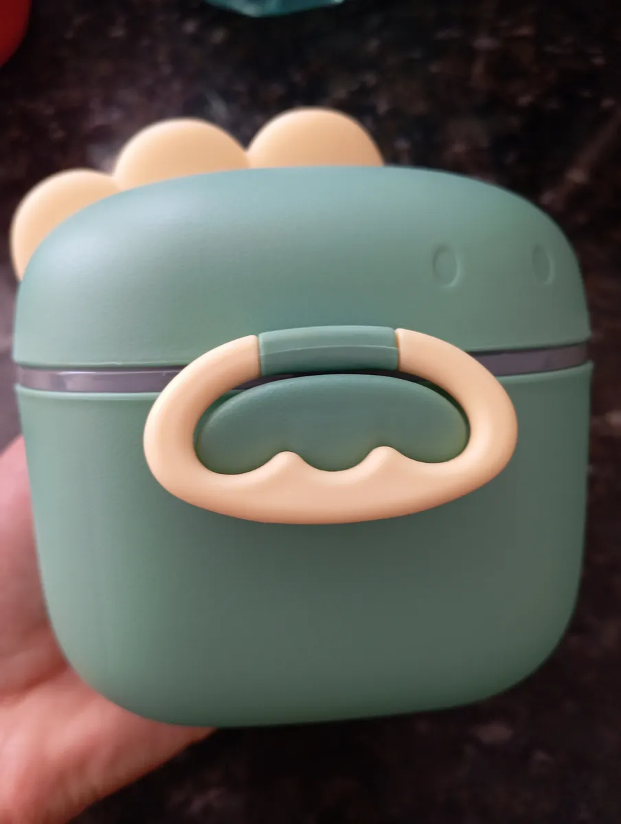 Pote Porta Leite Em Pó Com Dosador Dino Infantil 400ml