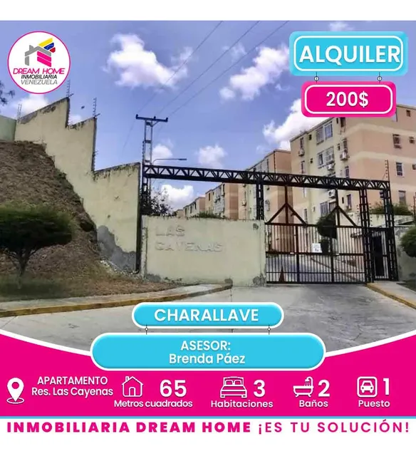 Apartamento En Alquiler  Res. Las Cayenas - Charallave
