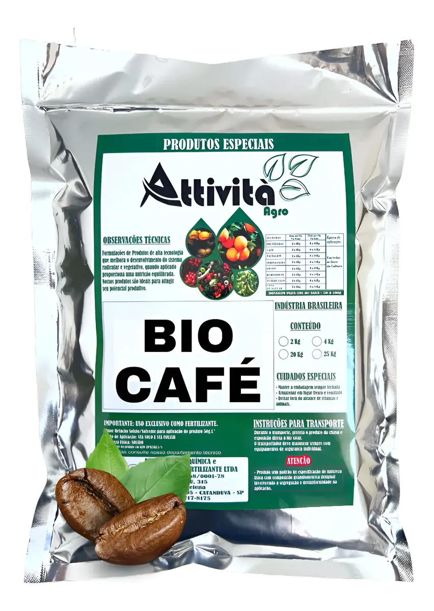 Adubo Fertilizante Especial Bio Café Nutrição Completa 2kg
