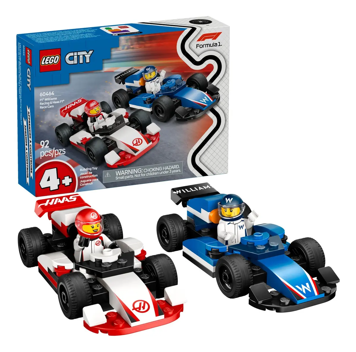 F1 Williams Racing & Haas F1 Race Cars