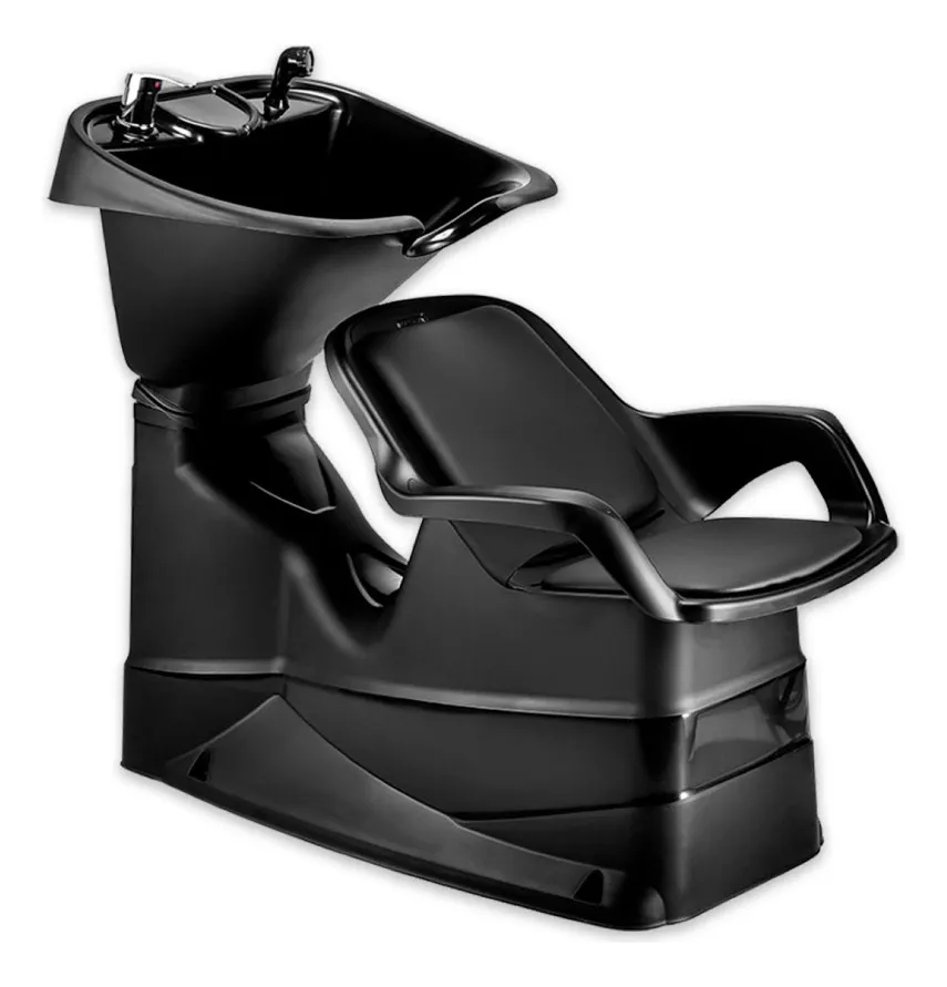 Lavatório Cabeleireiro Cuba Reclinável Salão Preto Dompel