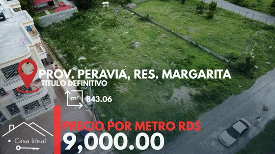 Se Vende Solar En El Residencial Margarita Bani