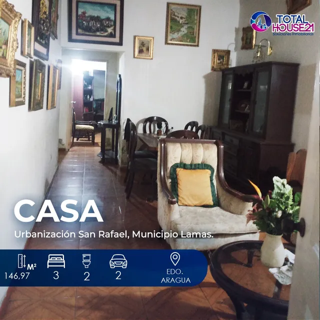Casa En Venta Urbanización San Rafael, Municipio Lamas Edo. Aragua