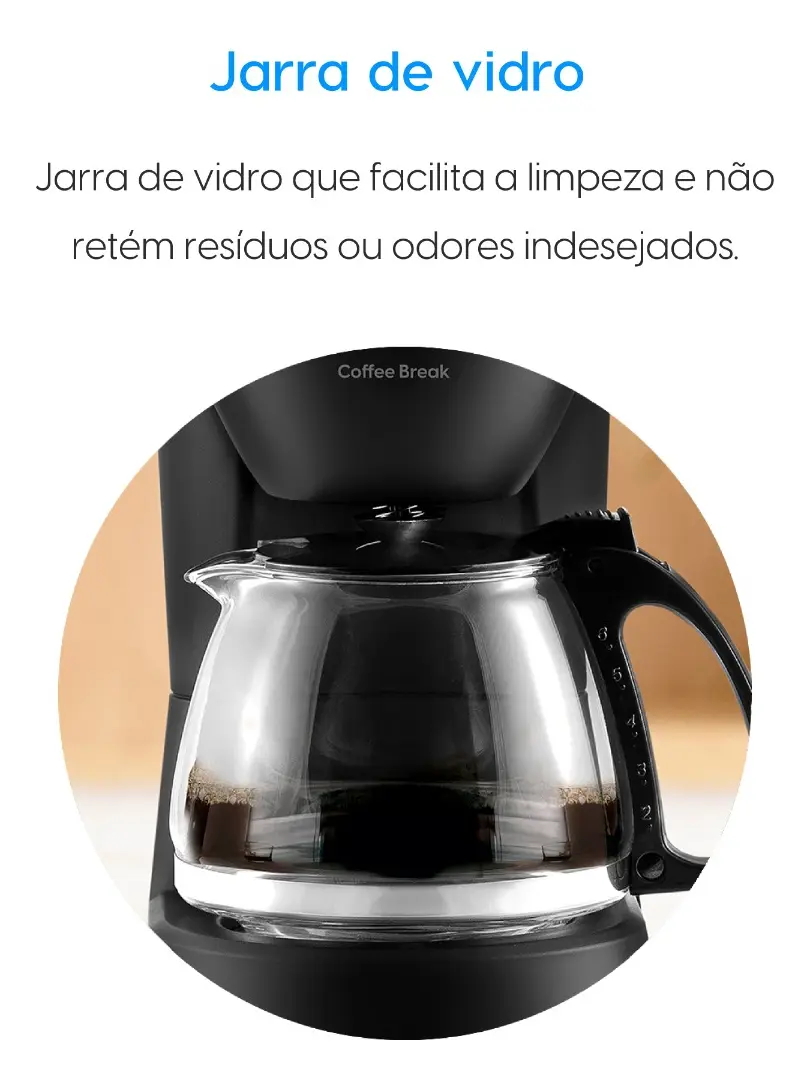 Cafeteira Elétrica 15 Xícaras Elgin Coffee Break Preta - Imagem 3