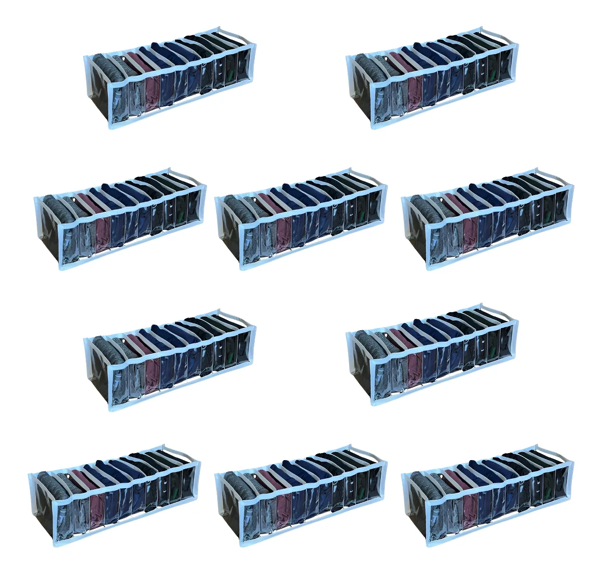 Kit 10 Colmeia Organizadora gaveta organizador porta calcinhas meia cuecas M roupas bebe Stobaza