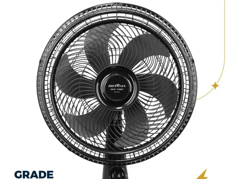 Ventilador De Coluna Britânia Bvt450 Maxx Force 160w Diâmetro 40 cm Quantidade de pás 6 - Imagem 4