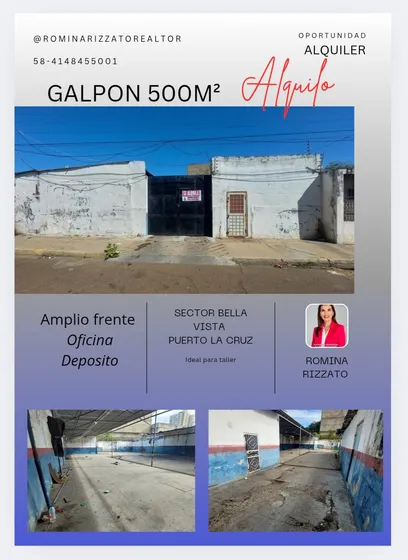 Alquilo Galpon En Puerto La Cruz Sector Bella Vista