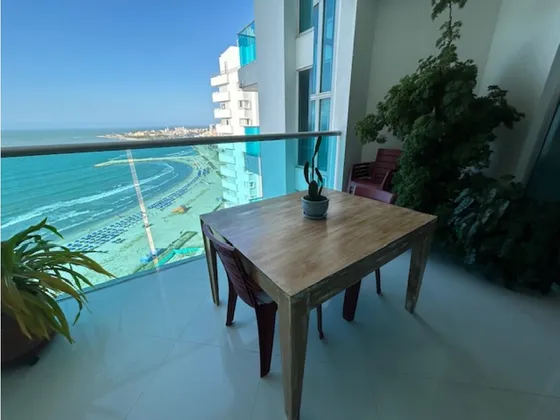 Venta Apto Frente Al Mar De 3 Alcobas Bocagrande