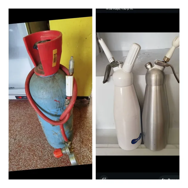 Bombona De Óxido Nitroso 10kg (está Llena) Dos Cremeras Acer