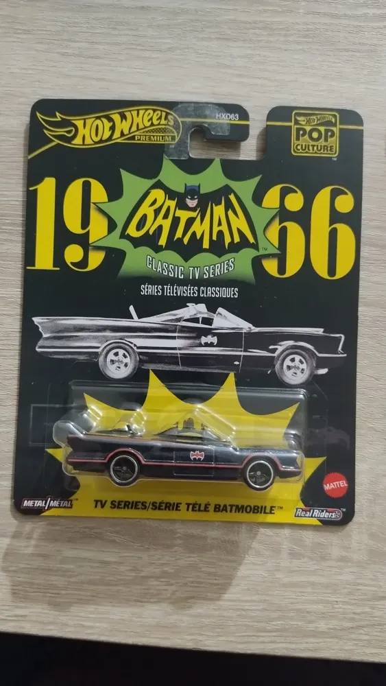 Tv Series Batimóvil Batman 1966 Hot Wheels Premium Negro