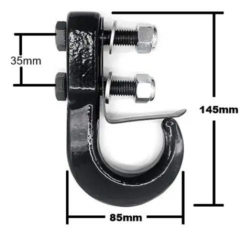 gancho ancoragem offroad com clip de seguran&ccedil;a tadsson