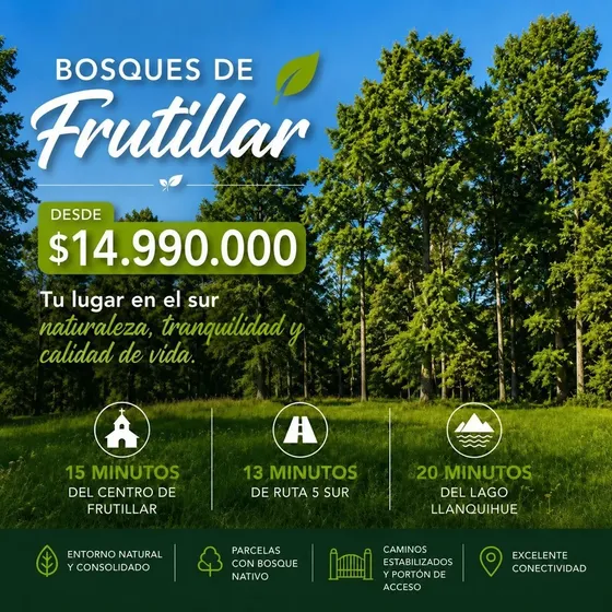 Parcelas Frutillar Cerca De Todos Los Atractivos Turisticos