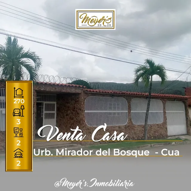Venta De Casa, Ubicada En El Urb. Mirador Del Bosque - Cua.