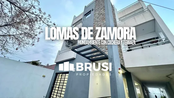 Departamento Monoambiente En Venta Con Terraza Y Cochera En Lomas De Zamora