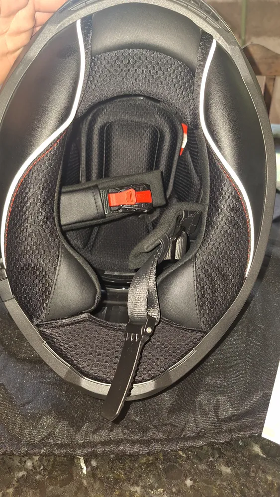 Capacete Ls2 Ff808 Stream Ii Fury Preto Vermelho Tamanho Do Capacete 56 - Imagem 2