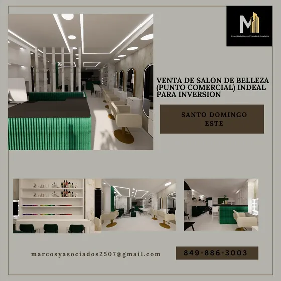 Vendo  Salón De Belleza Ideal Para Inversión En Santo Domingo Este 