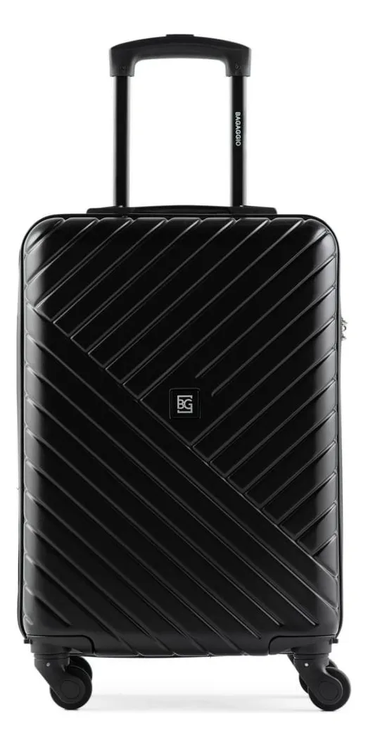 Mala De Bordo Abs 4 Rodas Detroit Preta