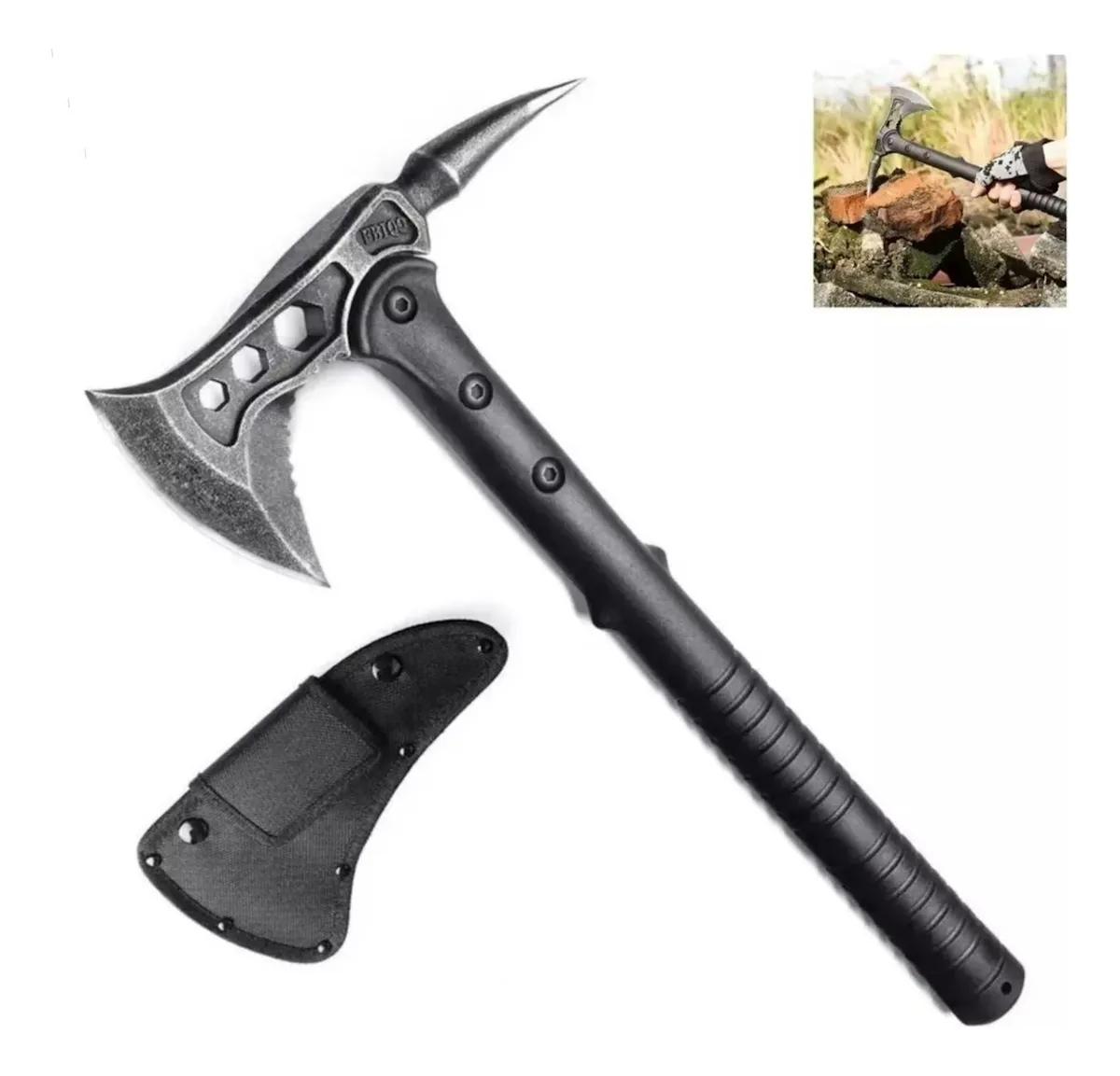 Imagem 1 de 10 de Machado Tático Combate Picareta Tomahawk Menor Preço