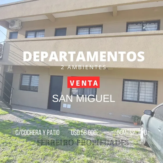 Departamento 2 Ambientes A La Venta En San Miguel 