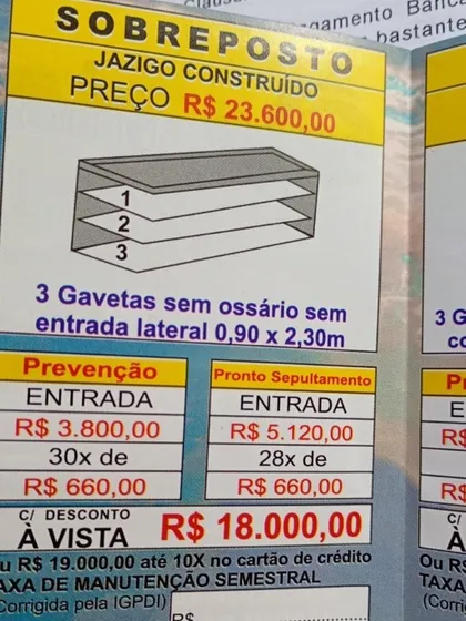 Jazido De 3 Gavetas No Cemitério Do Carmo 2