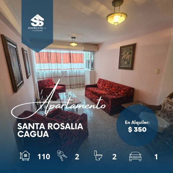 Apartamento En Alquiler - Cagua, Carretera Nacional - Res. Santa Rosalia - Gran Oportunidad