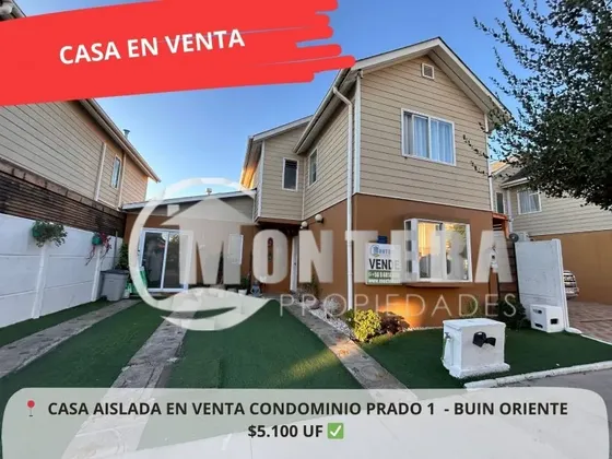 Cassa En Venta En Condominio Prados De Buin 1 Buin Oriente