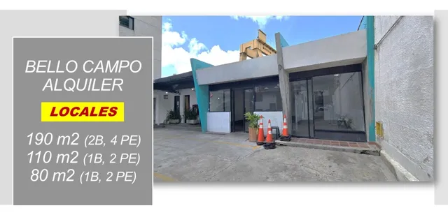 Bello Campo, Alquiler Locales 190 M2, 110 M2 Y 80 M2