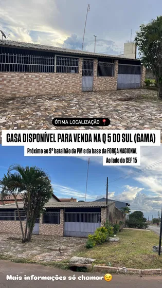 Casa De Esquina Na Q 5, S/sul - Gama