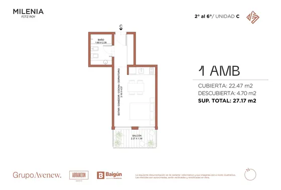 Monoambiente En Venta En Palermo Hollywood