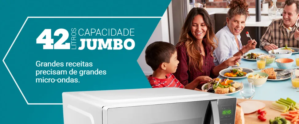 Micro-ondas 42L Philco Jumbo Tira Odor 1560W 220V PMO42EB - Imagem 2