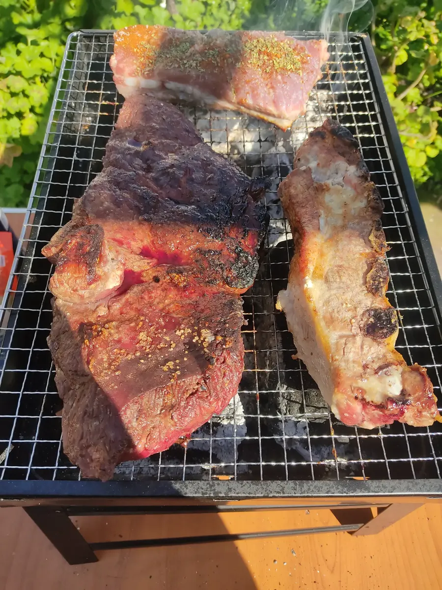 Parrilla plegable cliente