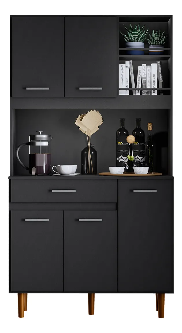 Armário de Cozinha Móveis Bonatto Compacto