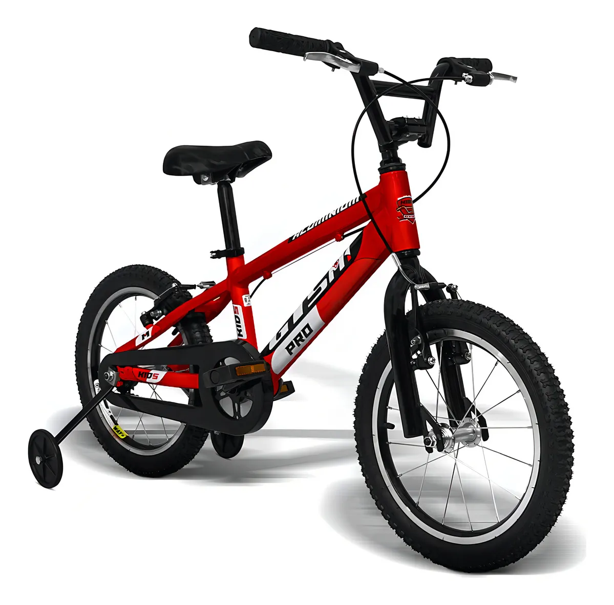 Bicicleta Infantil Gts Aro 16 Freio V-brake Tamanho único Cor Vermelho Com Rodas De Treinamento Advanced Kids