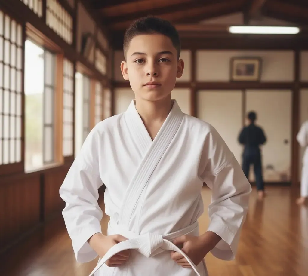 Kimono de Karatê Branco Infantil Reforçado + Faixa Branca