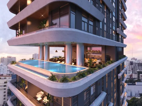 Nueva Y Bellísima Torre En Alma Rosa I: Ad Metropolitan Tower, Con 25 Niveles De 1, 2 Y 3 Habitaciones