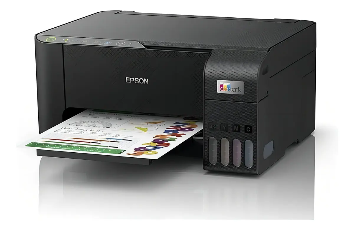 Impressora Multifuncional Cor Epson Ecotank L3250 Preto 127/220v