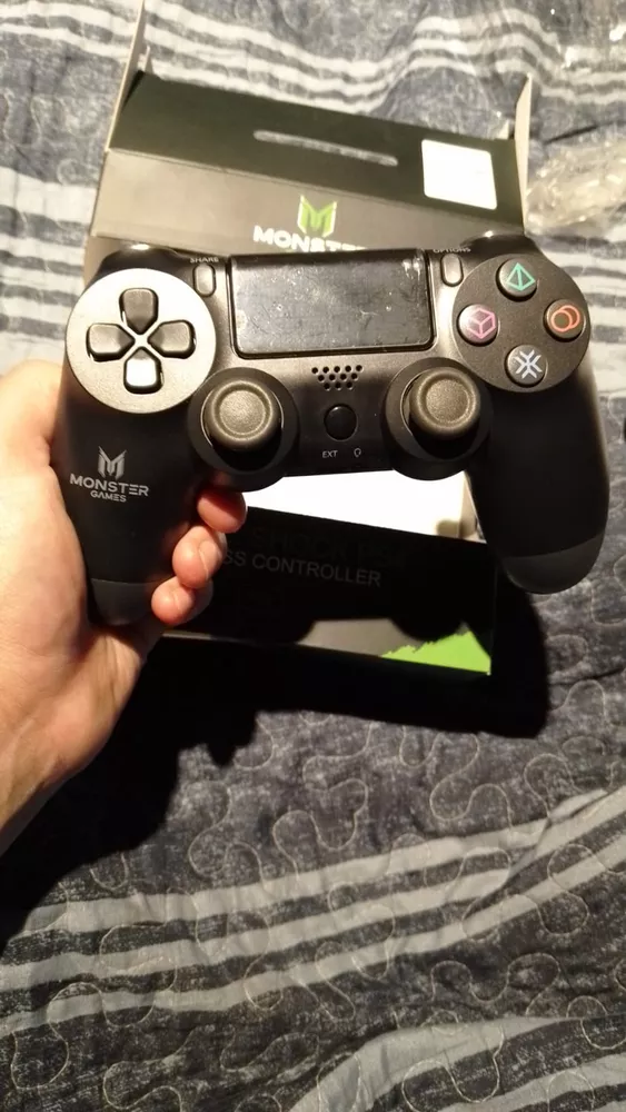 Control joystick inalámbrico Monster Games Double shock compatible con PS4  negro