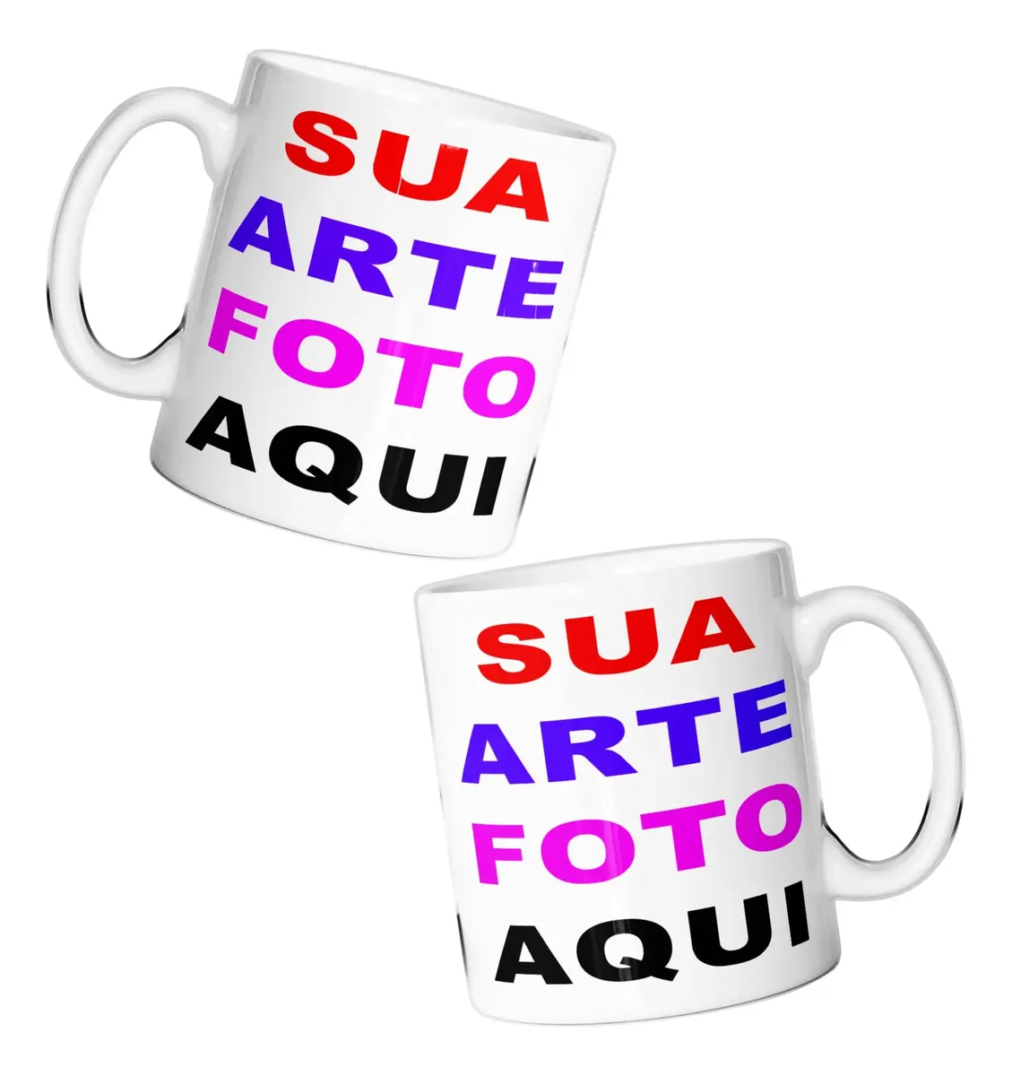 Caneca Personalizada Com Sua Foto Arte Frase Ou Logo