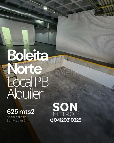Local Planta Baja Industrial Depósito Oficina Alquiler Boleita Norte 625 Mts2 + 3 Puestos De Estacionamiento. Sonmetros2