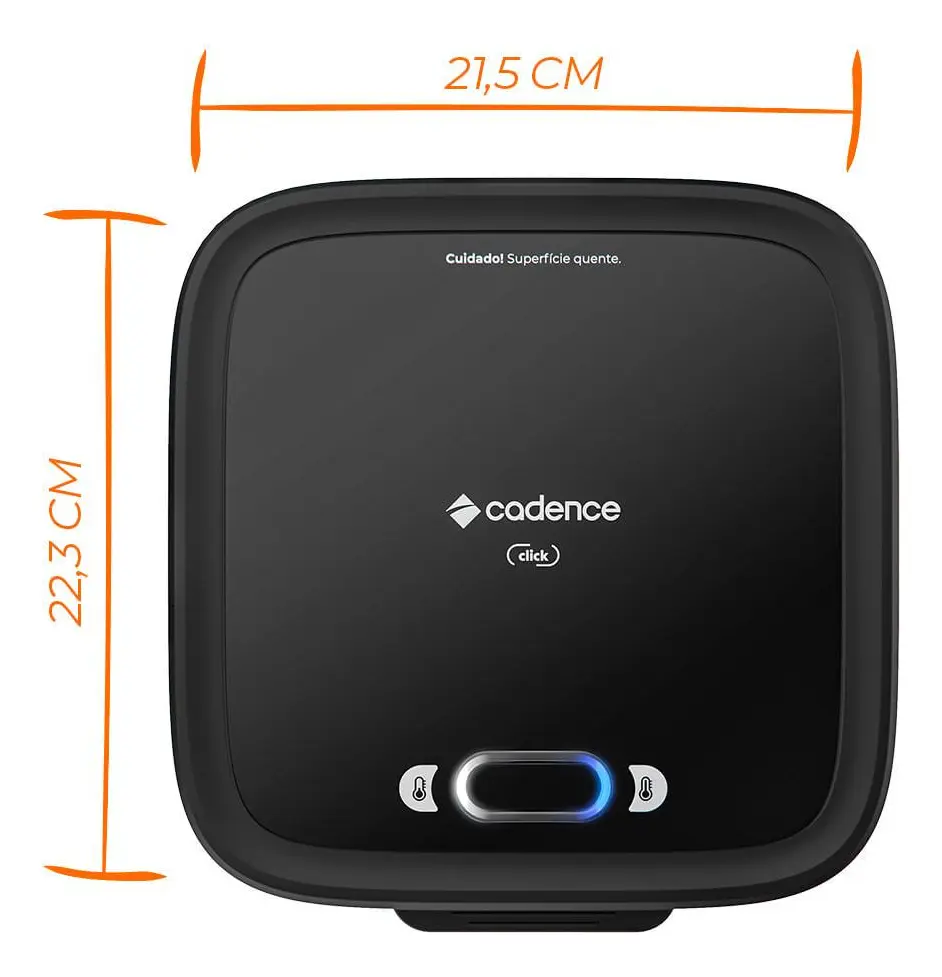 Sanduicheira Elétrica Cadence SAN400 Potência de 750W Preto - Imagem 2