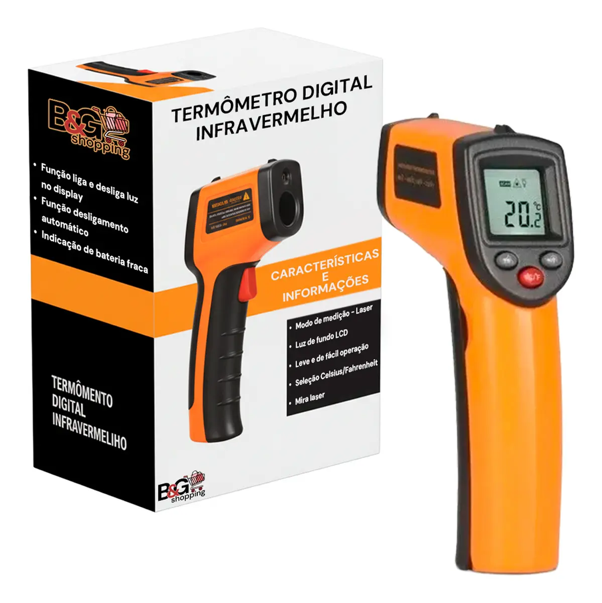 Termometro Laser Digital Industrial Temperatura Blackone
