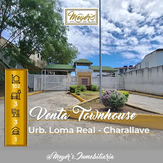 Venta Townhouse Urbanización Loma Real Charallave 