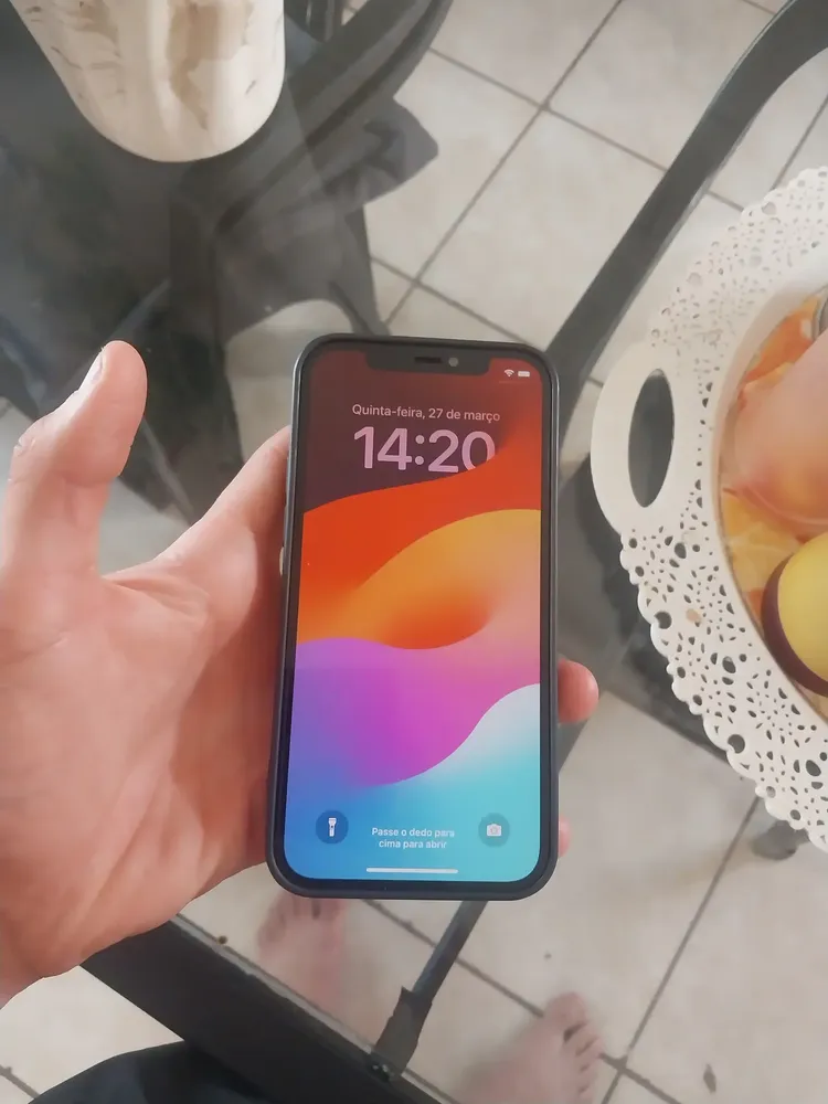 iPhone 12 Dual SIM 64 GB preto - Excelente (Recondicionado