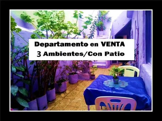 Venta / Alquiler Por Viaje Casa Ph 3 Ambientes ! Apto Ampliación,con 2 Patios. 