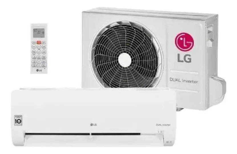 Ar-Condicionado LG Dual Inverter Compact 18.000 Btus Frio Branco S3-Q18KLQAL -